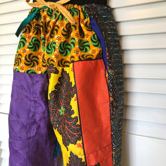 African Print Colourful Pants- Pockets! NWOT 3/$19 - Picture 5 of 11